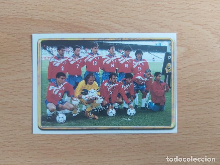 Cartes &agrave; collectionner de Football: CROMO FUTBOL MUNDIAL FRANCIA 98 EDITORIAL EDICIONES ESTADIO 139.ALINEACION-CHILE-NUNCA PEGADO