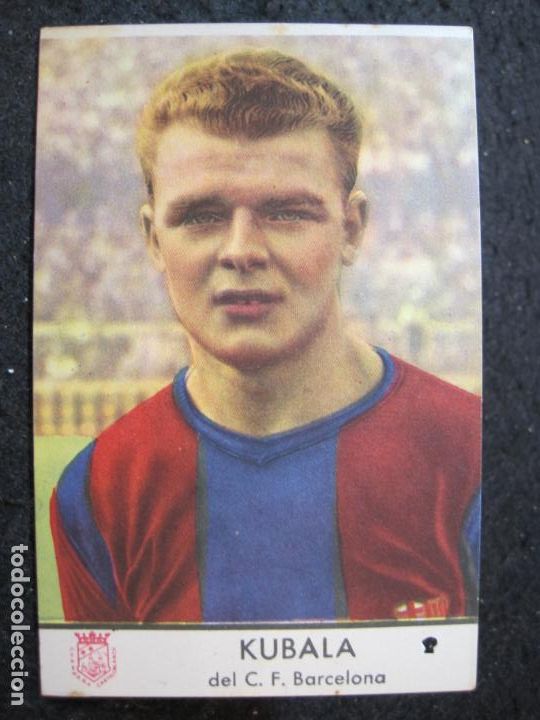 Figurine di Calcio: KUBALA - FC BARCELONA - CROMO DE FUTBOL ANTIGUO - CASTELLBLANCH -VER FOTOS-(93.601)