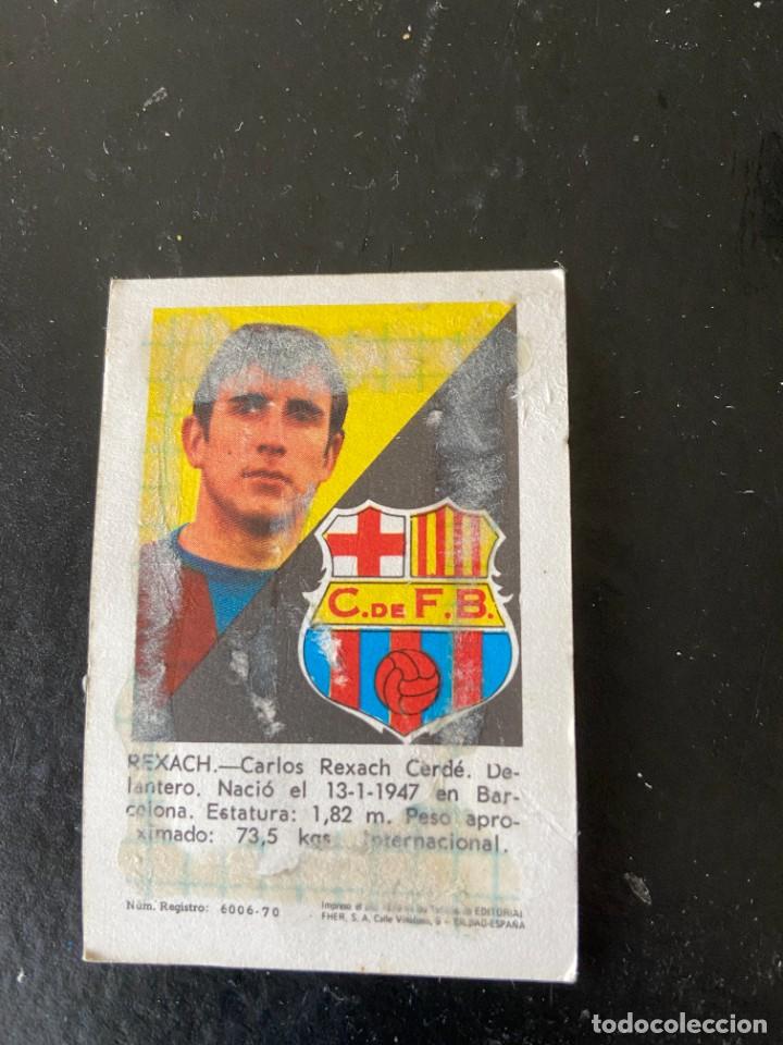Cromos de f&uacute;tbol: fher barcelona 1970 rexach - Foto 2