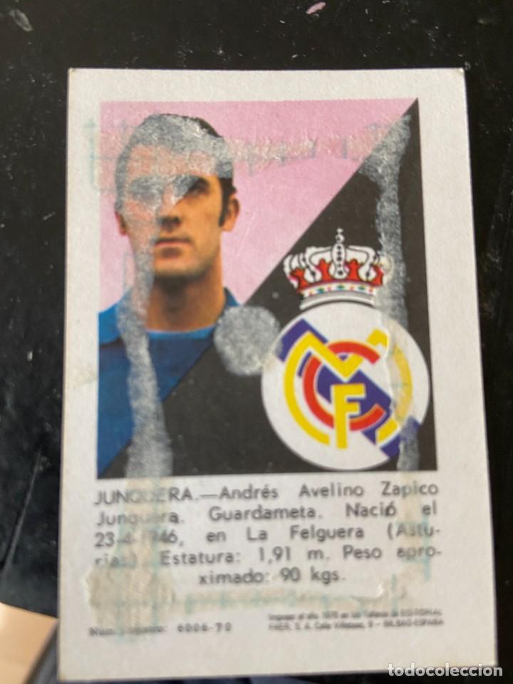 Cromos de f&uacute;tbol: fher real madrid 1970 70 junquera - Foto 2