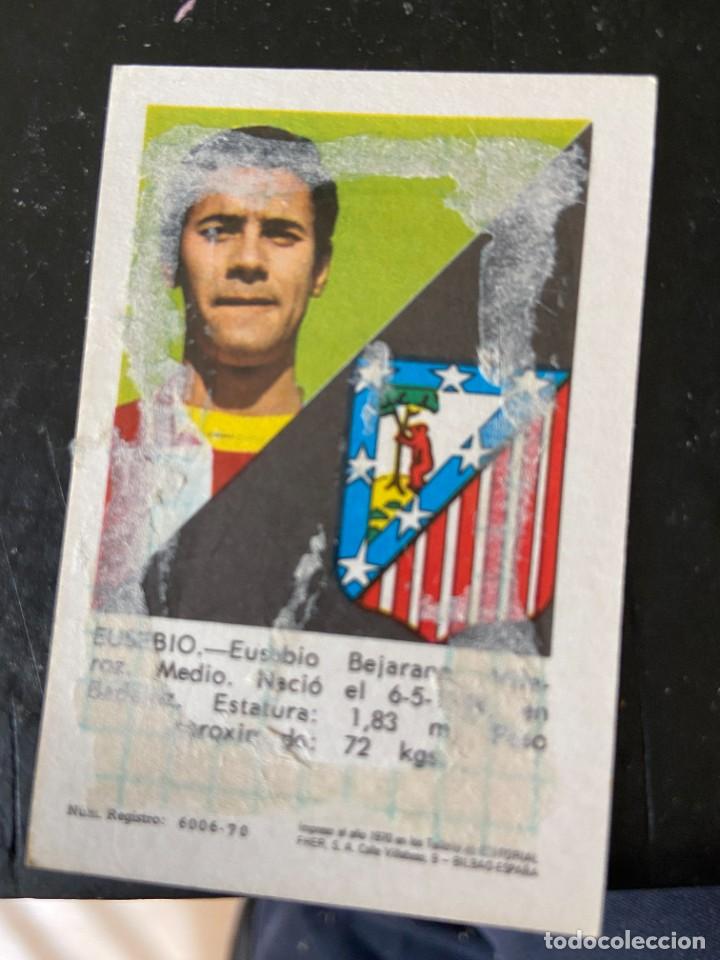 Cromos de f&uacute;tbol: fher 1970 70 atletico de madrid eusebio - Foto 2