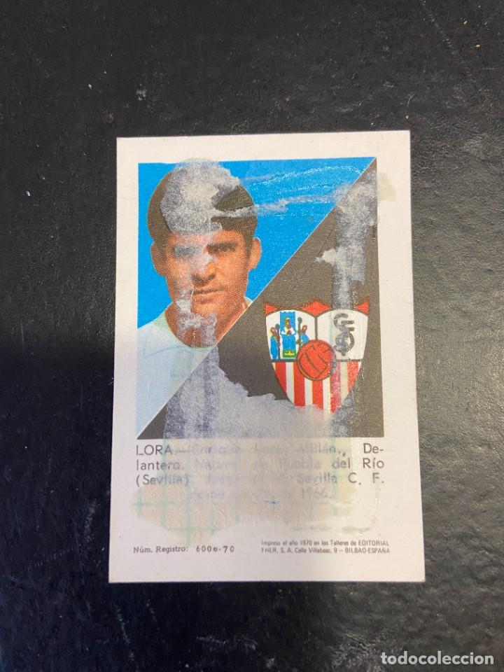 Cromos de f&uacute;tbol: fher 1970 70 sevilla lora - Foto 2