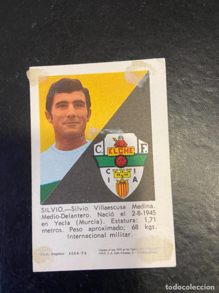 Cromos de f&uacute;tbol: fher 1970 70 elche silvio - Foto 2