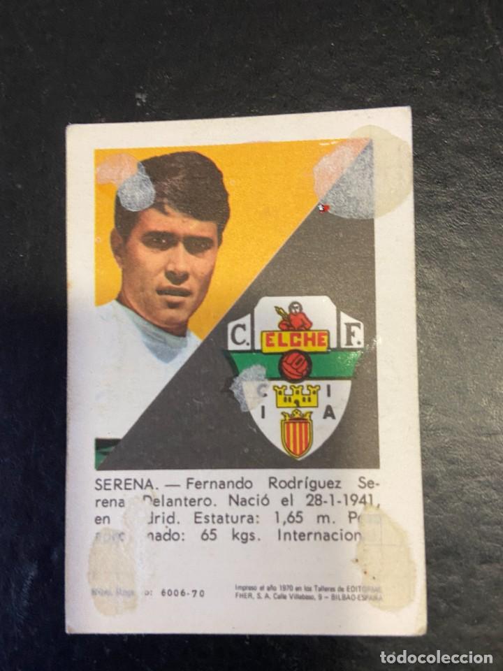 Cromos de f&uacute;tbol: fher 1970 70 elche serena - Foto 2