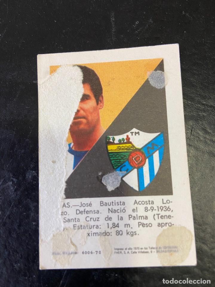 Cromos de f&uacute;tbol: fher 1970 70 malaga arias - Foto 2