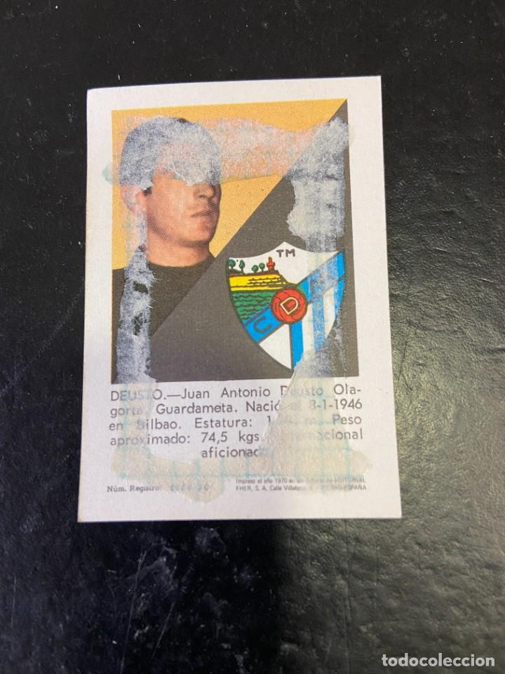 Cromos de f&uacute;tbol: fher 1970 70 malaga deusto - Foto 2