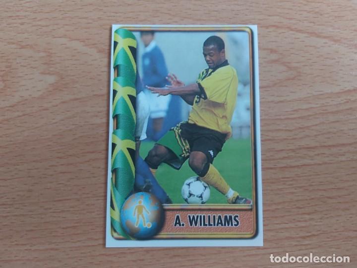 Cromos de F&uacute;tbol: CROMO FUTBOL MUNDIAL FRANCIA 98 EDITORIAL EDICIONES ESTADIO 345.WILLIAMS-JAMAICA-NUNCA PEGADO