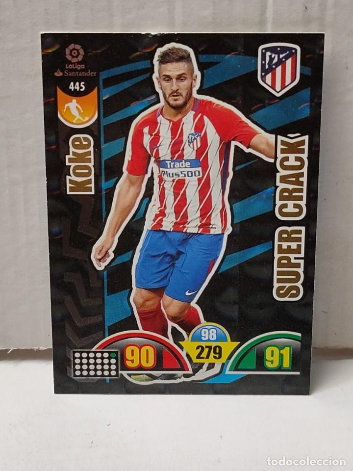 Fu&szlig;ball-Sticker: Cromo Adrenalyn Panini 2017/18 Super Crack - KOKE - n&uacute;mero 445