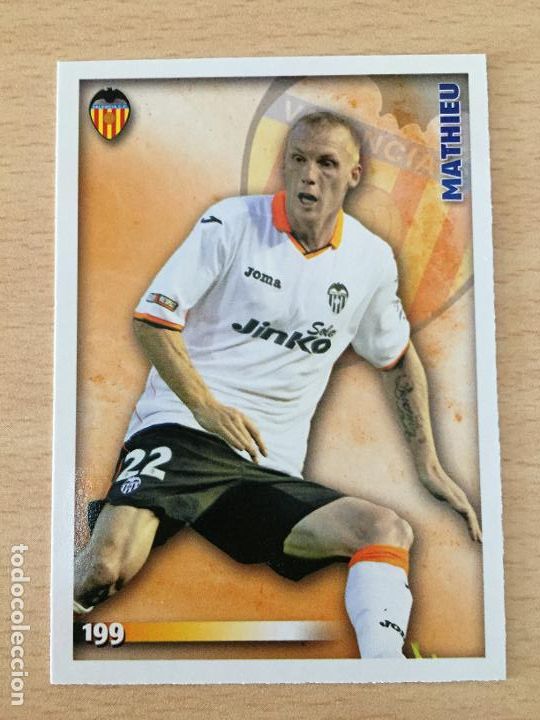 Cromos de f&uacute;tbol: 2014-2015 - 199 MATHIEU - VALENCIA CF - MUNDICROMO - Foto 1