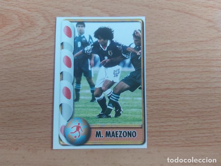 Cromos de f&uacute;tbol: CROMO FUTBOL MUNDIAL FRANCIA 98 EDITORIAL EDICIONES ESTADIO 362.MAEZONO-JAPON-NUNCA PEGADO