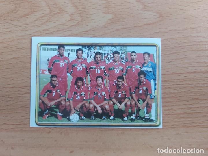 Cromos de F&uacute;tbol: CROMO FUTBOL MUNDIAL FRANCIA 98 EDITORIAL EDICIONES ESTADIO 363.ALINEACION-MARRUECOS-NUNCA PEGADO