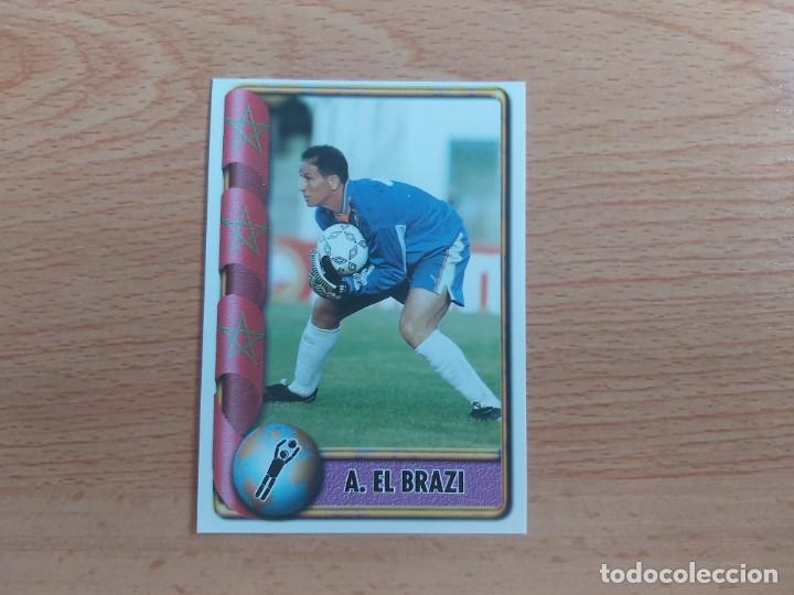 Cromos de f&uacute;tbol: CROMO FUTBOL MUNDIAL FRANCIA 98 EDITORIAL EDICIONES ESTADIO 365.EL BRAZI-MARRUECOS-NUNCA PEGADO