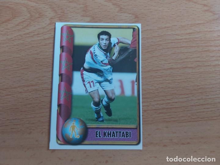 Cromos de f&uacute;tbol: CROMO FUTBOL MUNDIAL FRANCIA 98 EDITORIAL EDICIONES ESTADIO 374.EL KHATTABI-MARRUECOS-NUNCA PEGADO