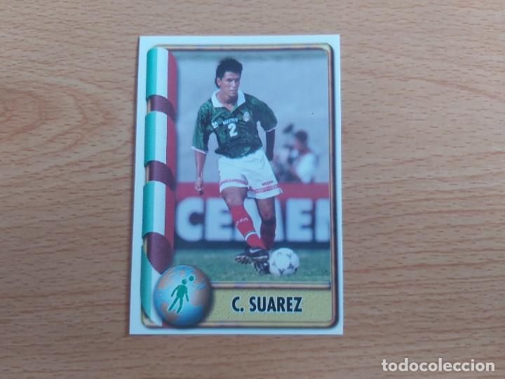 Cromos de f&uacute;tbol: CROMO FUTBOL MUNDIAL FRANCIA 98 EDITORIAL EDICIONES ESTADIO 385.SUAREZ-MEXICO-NUNCA PEGADO