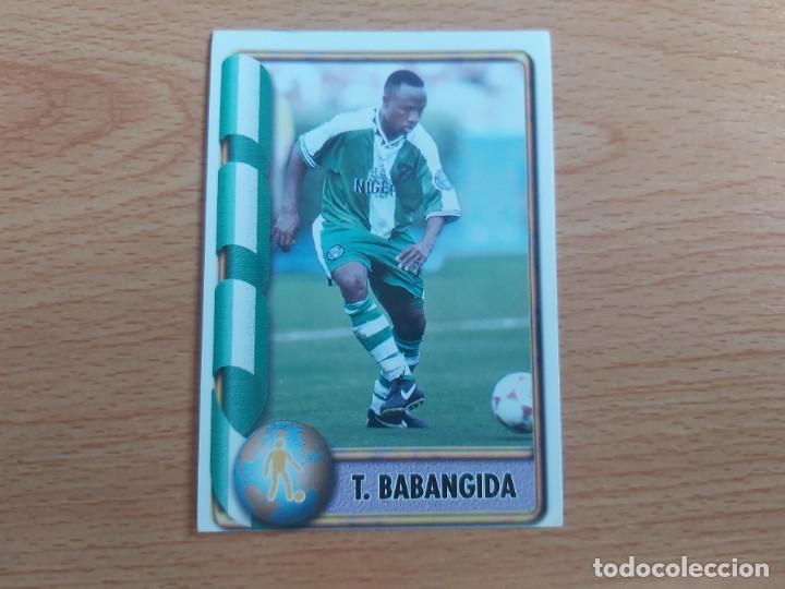 Football Stickers: CROMO FUTBOL MUNDIAL FRANCIA 98 EDITORIAL EDICIONES ESTADIO 405.BABANGIDA-NIGERIA-NUNCA PEGADO