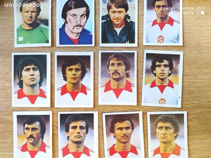 Cromos de f&uacute;tbol: LOTE 12 CROMOS CHECOSLOVAQUIA FHER MUNDIAL ESPA&Ntilde;A 82 1982 DESPEGADO CAJA 5