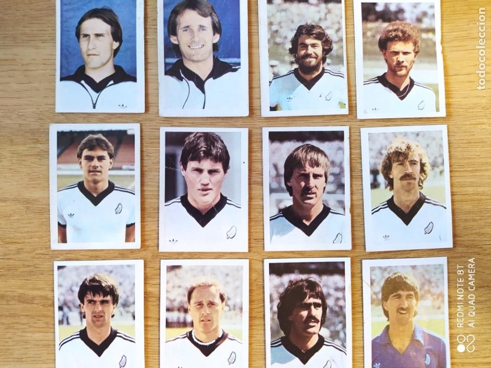 Cromos de f&uacute;tbol: LOTE 12 CROMOS NUEVA ZELANDA FHER MUNDIAL ESPA&Ntilde;A 82 1982 DESPEGADO CAJA 5