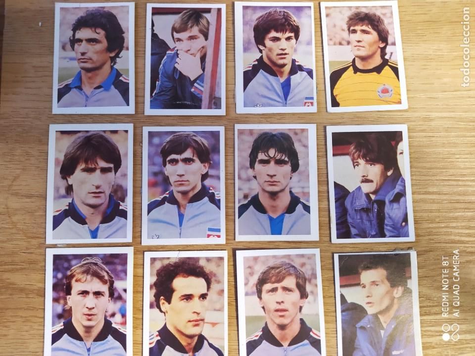 Cromos de f&uacute;tbol: LOTE 12 CROMOS YUGOSLAVIA FHER MUNDIAL ESPA&Ntilde;A 82 1982 DESPEGADO CAJA 5