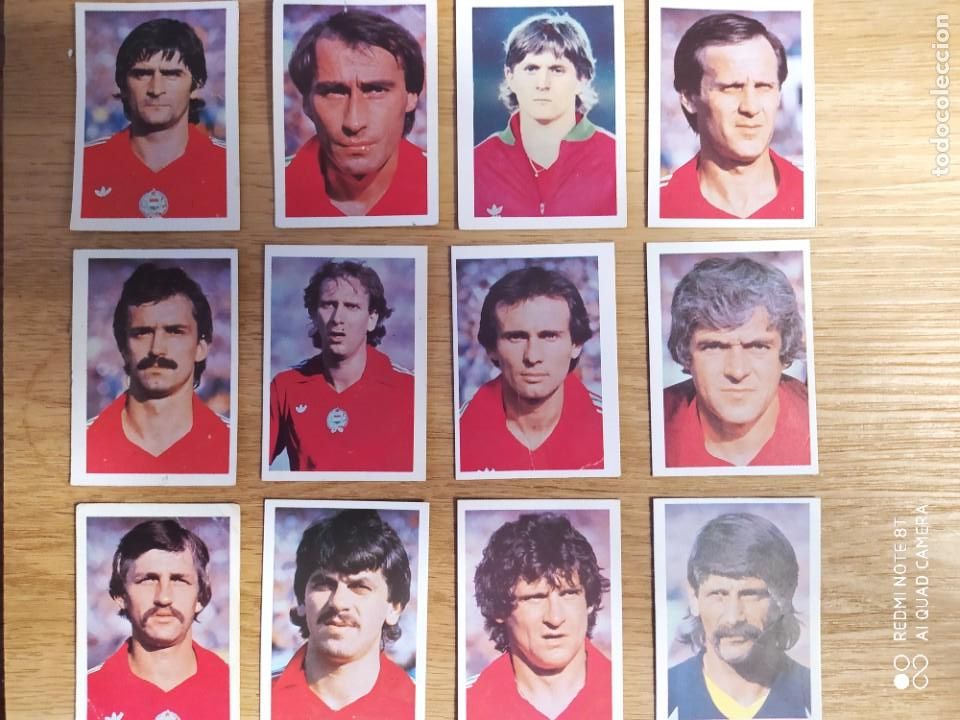 Cromos de f&uacute;tbol: LOTE 12 CROMOS HUNGR&Iacute;A FHER MUNDIAL ESPA&Ntilde;A 82 1982 DESPEGADO CAJA 5