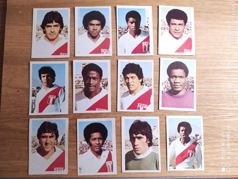 Cromos de f&uacute;tbol: LOTE 12 CROMOS PER&Uacute; FHER MUNDIAL ESPA&Ntilde;A 82 1982 DESPEGADO CAJA 5