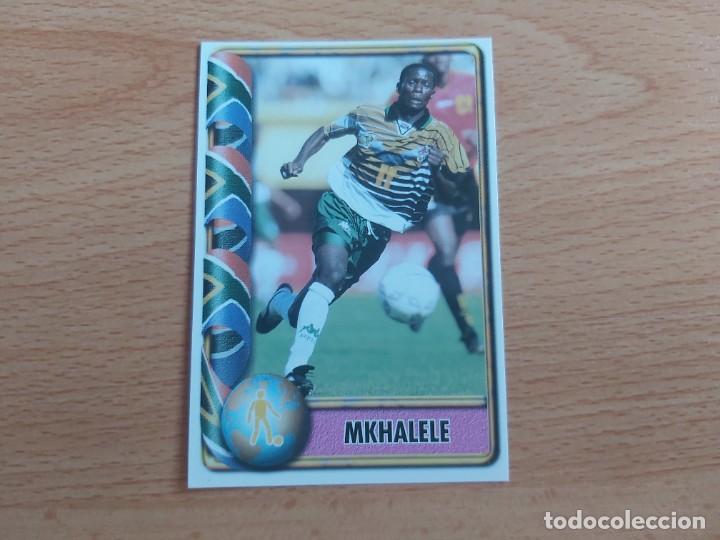Cromos de f&uacute;tbol: CROMO FUTBOL MUNDIAL FRANCIA 98 EDITORIAL EDICIONES ESTADIO 473.MKHALELE-SUDAFRICA-NUNCA PEGADO