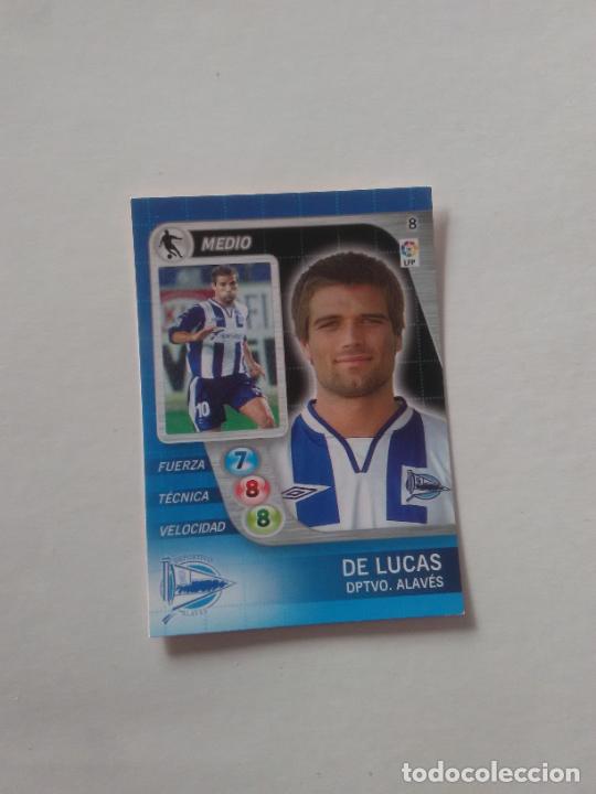 Figurine di Calcio: 8 DE LUCAS ALAVES CROMO TARJETA LIGA FUTBOL DERBY TOTAL 2005-2006 05-06 PANINI