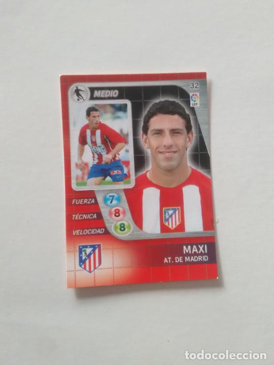 Figurine di Calcio: 32 MAXI ATL&Eacute;TICO DE MADRID CROMO TARJETA LIGA FUTBOL DERBY TOTAL 2005-2006 05-06 PANINI