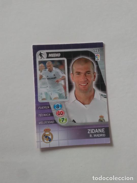Cromos de f&uacute;tbol: 129 ZIDANE REAL MADRID CROMO TARJETA LIGA FUTBOL DERBY TOTAL 2005-2006 05-06 PANINI