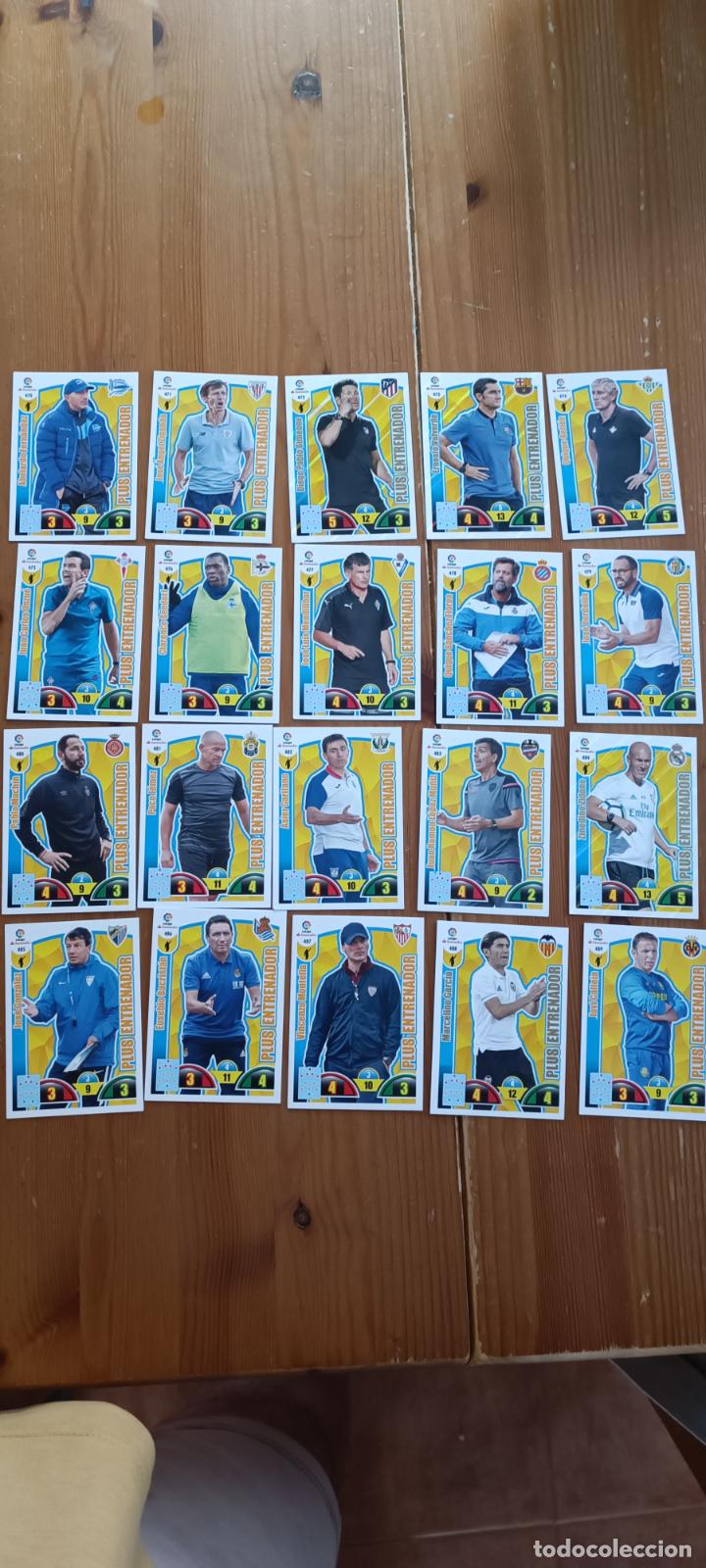 Cromos de F&uacute;tbol: SERIE COMPLETA 20 PLUS ENTRENADOR ADRENALYN 2017 18 17 18
