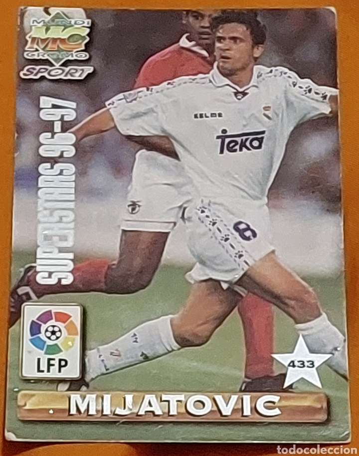 Cromos de F&uacute;tbol: Cromo n&deg; 433 Mijatovic/Suker (Real Madrid) Las Fichas de la Liga -Mundicromos- (F&uacute;tbol)