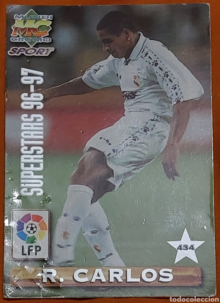 Fu&szlig;ball-Sticker: Cromo 434 R. Carlos/Seedorf (Real Madrid) Las Fichas de la Liga 96-97 -Mundicromos- (F&uacute;tbol)