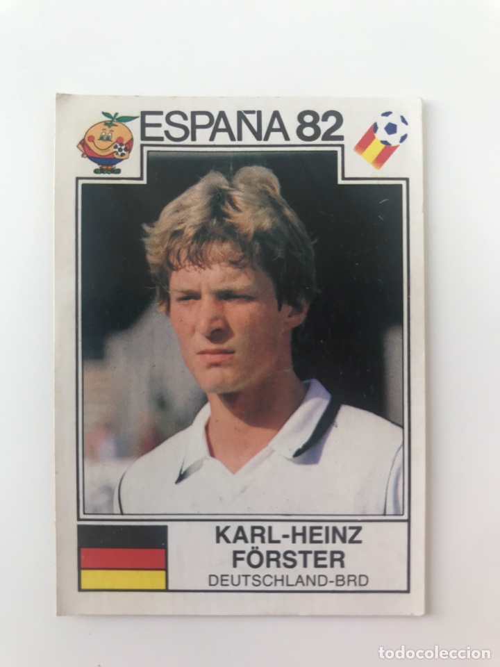 Cromos de F&uacute;tbol: Cromo panini mundial Espa&ntilde;a 82 n&uacute;mero 116 F&ouml;rster - Sticker album World cup Spain 1982