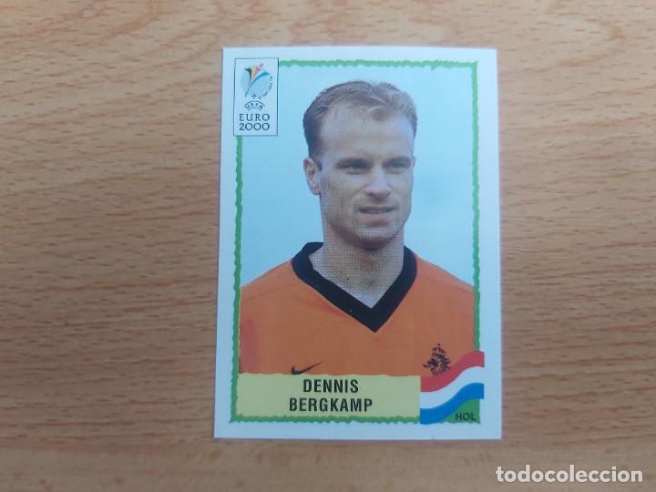 Football Stickers: CROMO FUTBOL EURO 2000 EDITORIAL PANINI 287.BERGKAMP-HOLANDA-NUNCA PEGADO
