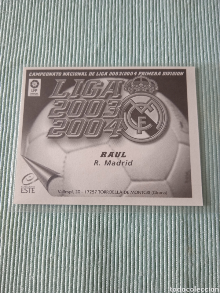 Cromos de f&uacute;tbol: Raul Panini ediciones este liga 2003-2004 - Foto 2