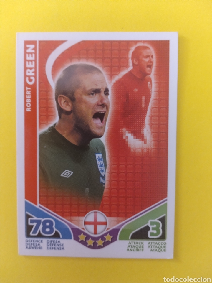 Cromos de f&uacute;tbol: Robert Green Topps Match Attax 2010 - Foto 2