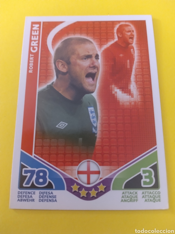 Cromos de f&uacute;tbol: Robert Green Topps Match Attax 2010 - Foto 1