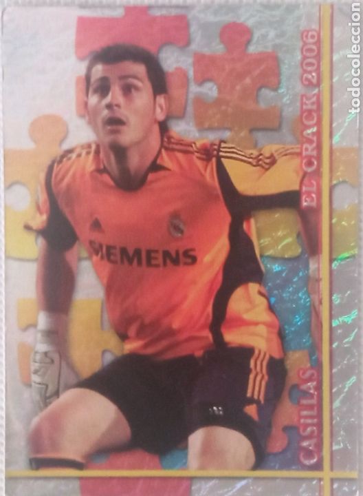 Fu&szlig;ball-Sticker: Espa&ntilde;a cromos futbol CASILLAS #52 REAL MADRID EL CRACK 2006 FICHA LIGA 2006/07 MUNDICROMO