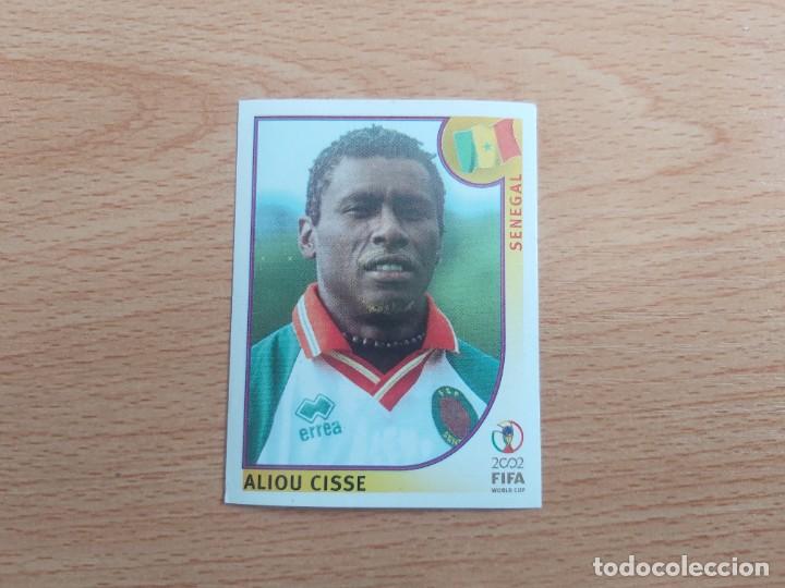 Football Stickers: CROMO FUTBOL MUNDIAL 2002 EDITORIAL PANINI 47.CISSE-SENEGAL-NUNCA PEGADO-TRASERA EN NEGRO