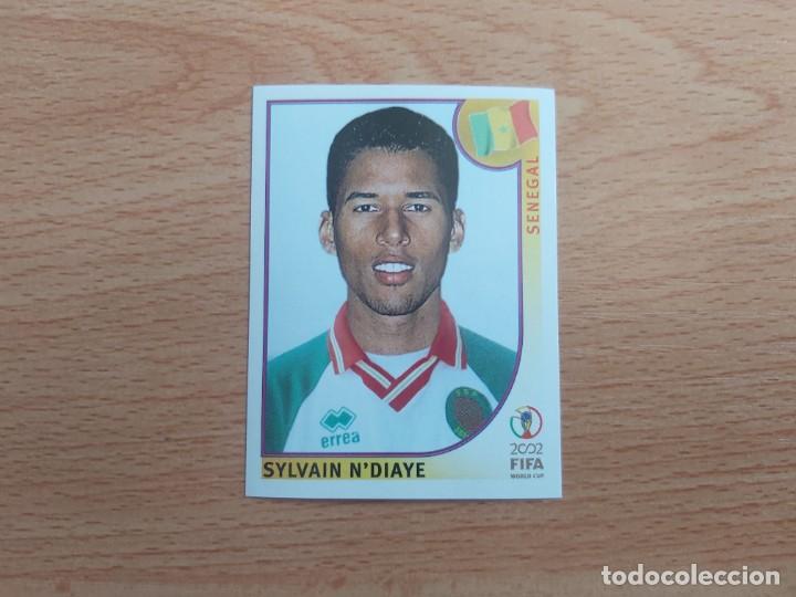 Football Stickers: CROMO FUTBOL MUNDIAL 2002 EDITORIAL PANINI 56.SYLVAIN N'DIAYE-SENEGAL-NUNCA PEGADO-TRASERA EN NEGRO
