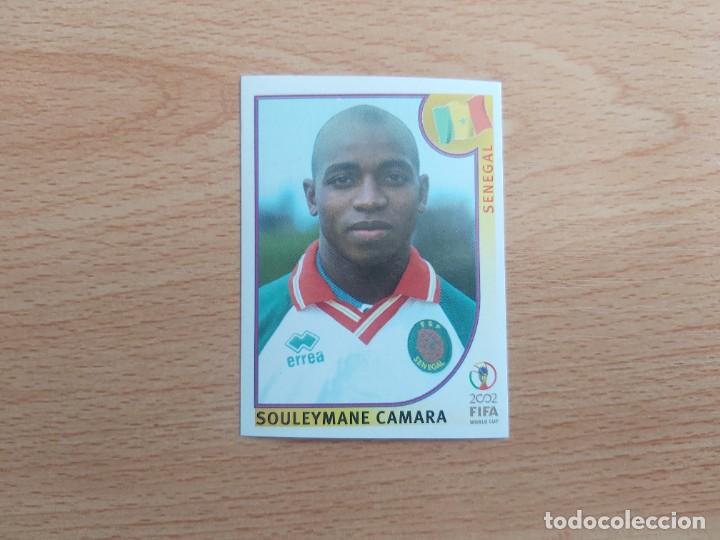 Football Stickers: CROMO FUTBOL MUNDIAL 2002 EDITORIAL PANINI 60.CAMARA-SENEGAL-NUNCA PEGADO-TRASERA EN NEGRO