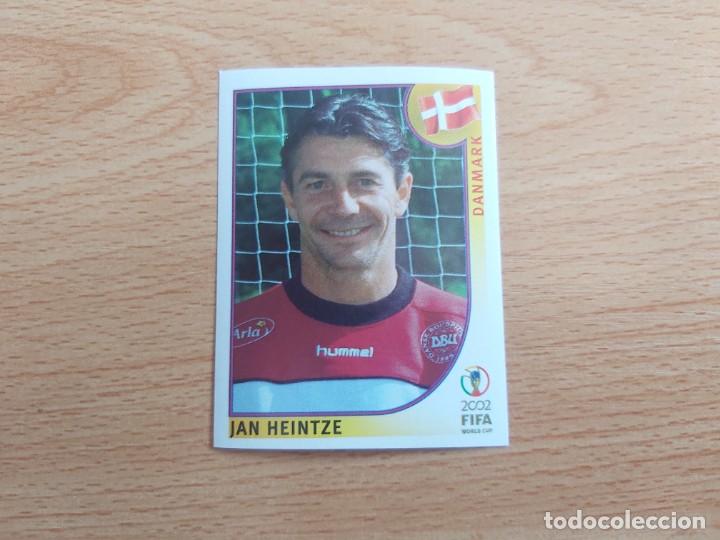 Football Stickers: CROMO FUTBOL MUNDIAL 2002 EDITORIAL PANINI 85.HEINTZE-DINAMARCA-NUNCA PEGADO-TRASERA EN NEGRO