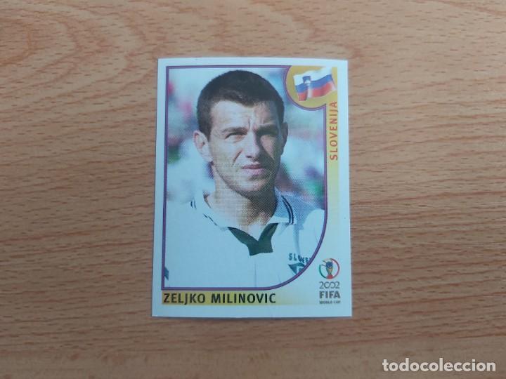 Football Stickers: CROMO FUTBOL MUNDIAL 2002 EDITORIAL PANINI 120.MILINOVIC-ESLOVENIA-NUNCA PEGADO-TRASERA EN NEGRO
