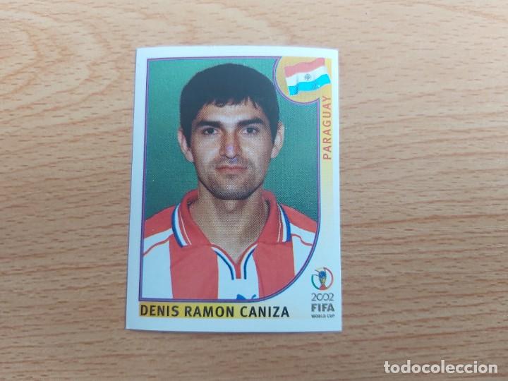 Cartes &agrave; collectionner de Football: CROMO FUTBOL MUNDIAL 2002 EDITORIAL PANINI 140.CANIZA-PARAGUAY-NUNCA PEGADO-TRASERA EN NEGRO