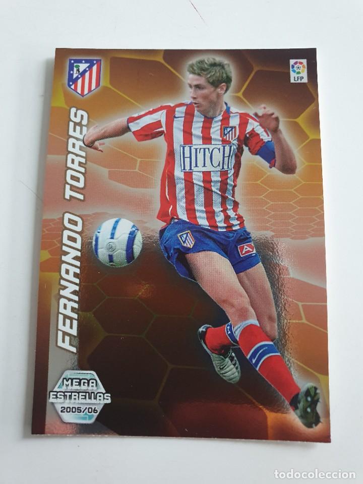 Fu&szlig;ball-Sticker: 394 FERNANDO TORRES MEGA ESTRELLAS AT. MADRID CROMOS ALBUM MEGACRACKS LIGA FUTBOL 2005 2006 05 06