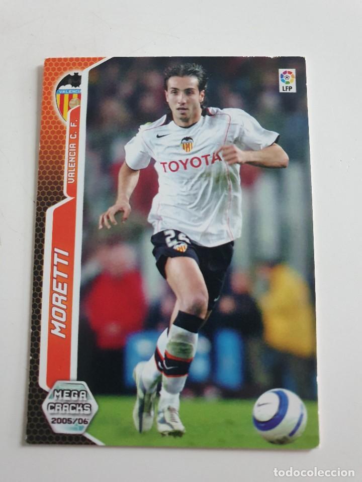 Cromos de Futebol: MORETTI VALENCIA PANINI MEGACRACKS 05 06 CROMO FUTBOL LIGA 2005 2006 - 314 CORREGIDO