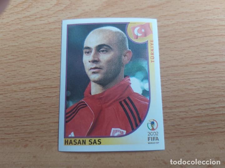 Cromos de F&uacute;tbol: CROMO FUTBOL MUNDIAL 2002 EDITORIAL PANINI 202.SAS-TURQUIA-NUNCA PEGADO-TRASERA EN NEGRO