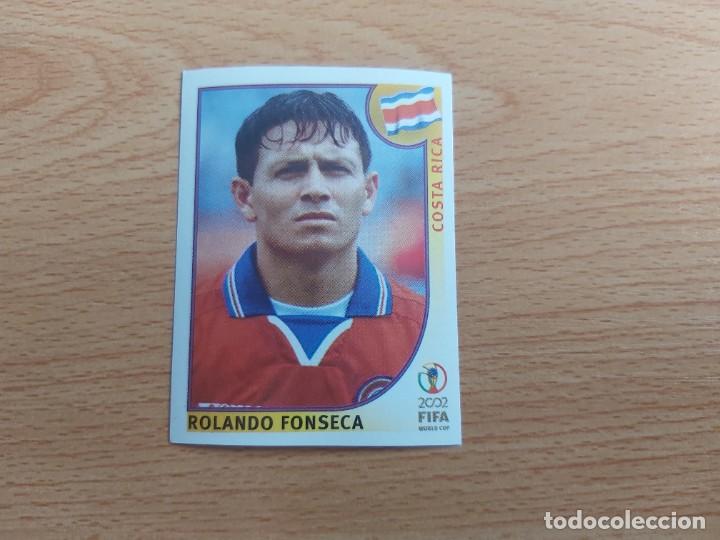 Cromos de Futebol: CROMO FUTBOL MUNDIAL 2002 EDITORIAL PANINI 237.FONSECA-COSTA RICA-NUNCA PEGADO-TRASERA EN NEGRO