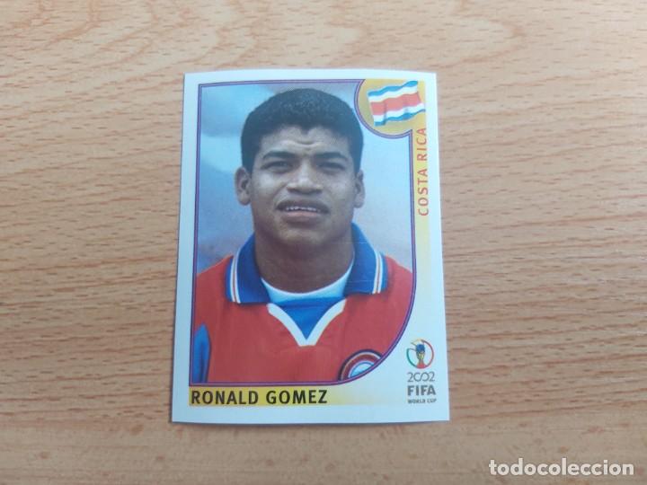 Cromos de Futebol: CROMO FUTBOL MUNDIAL 2002 EDITORIAL PANINI 240.RONALD GOMEZ-COSTA RICA-NUNCA PEGADO-TRASERA EN NEGRO