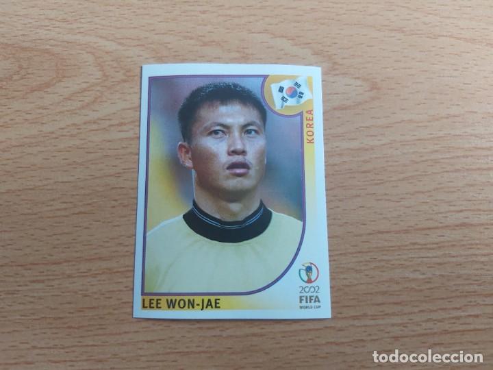 Cromos de Futebol: CROMO FUTBOL MUNDIAL 2002 EDITORIAL PANINI 243.WON-JAE/KOREA-NUNCA PEGADO-TRASERA EN NEGRO