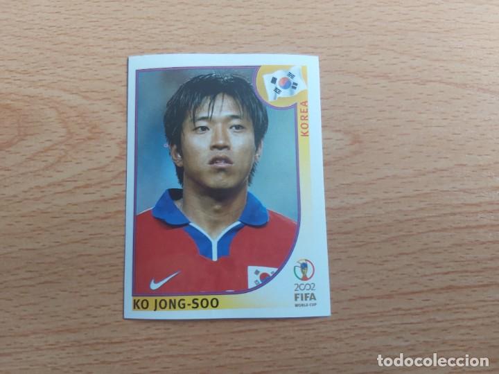Cromos de Futebol: CROMO FUTBOL MUNDIAL 2002 EDITORIAL PANINI 252.JONG-SOO/KOREA-NUNCA PEGADO-TRASERA EN NEGRO